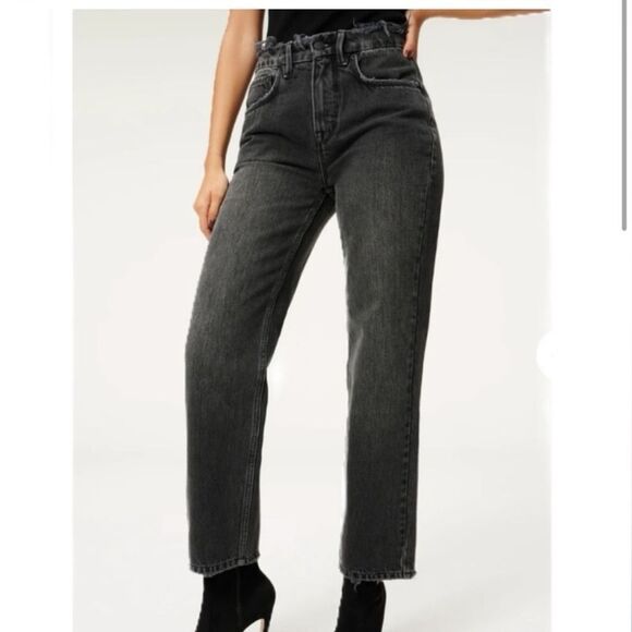 Good American GOOD HERITAGE Icon Straight Black size 4 27 - Picture 1 of 12